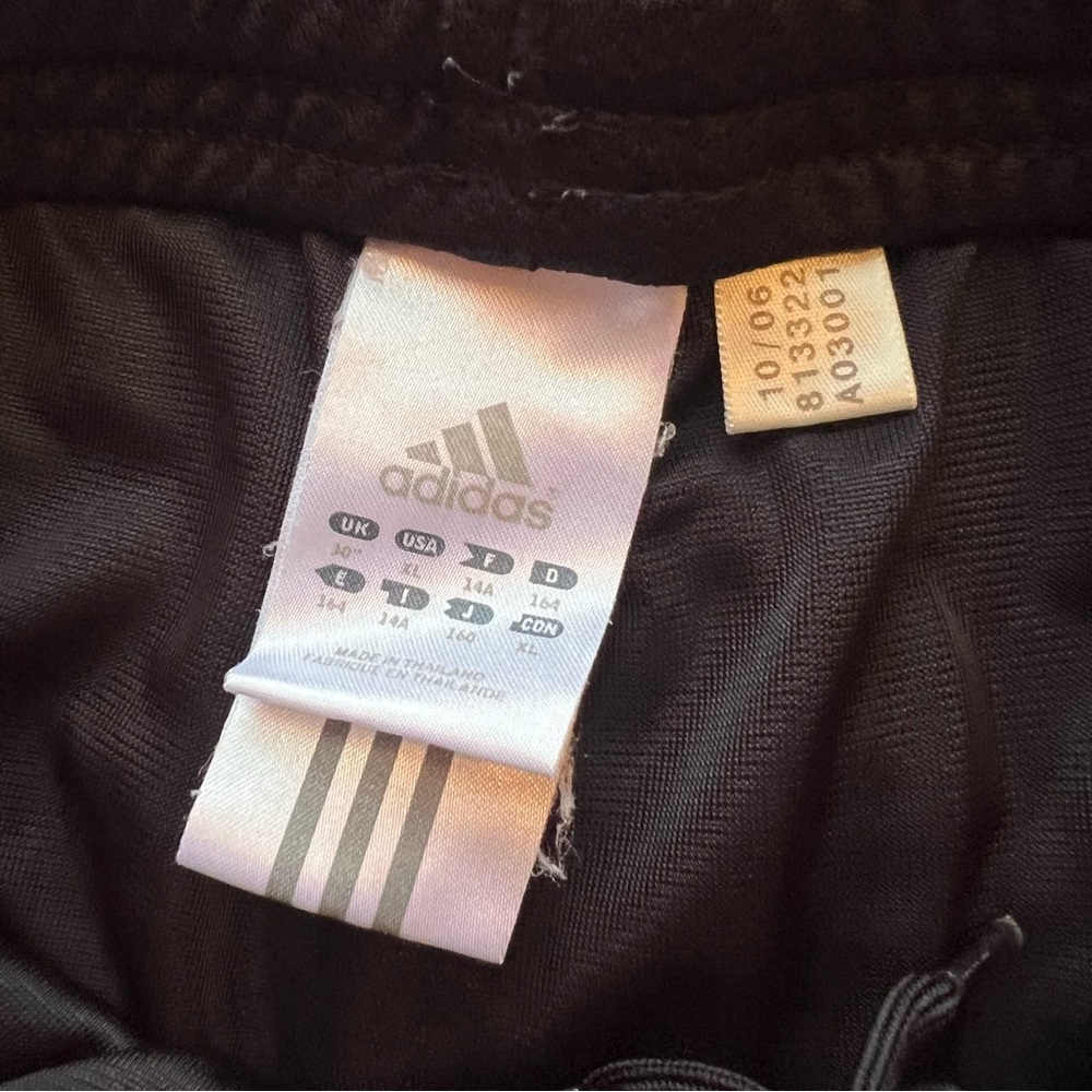 Vintage 90’s Adidas High Waist 3 Stripe Track Shorts - Picture 3 of 5